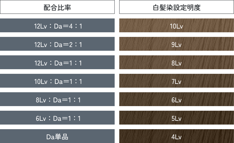 白髪染め設定明度一覧表 PC